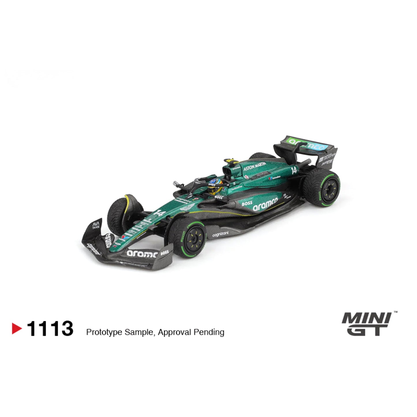 Mini GT 1:64 Aston Martin AMR24 #14 Fernando Alonso 2024 F1 2024 Canadian GP