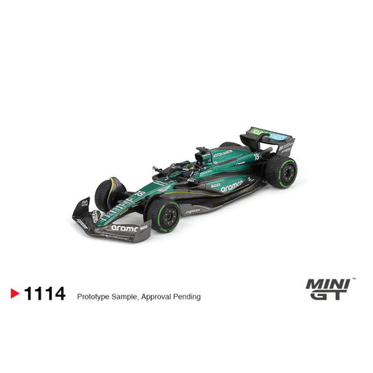 Mini GT 1:64 Aston Martin AMR24 #18 Lance Stroll 2024 F1 2024 Canadian GP
