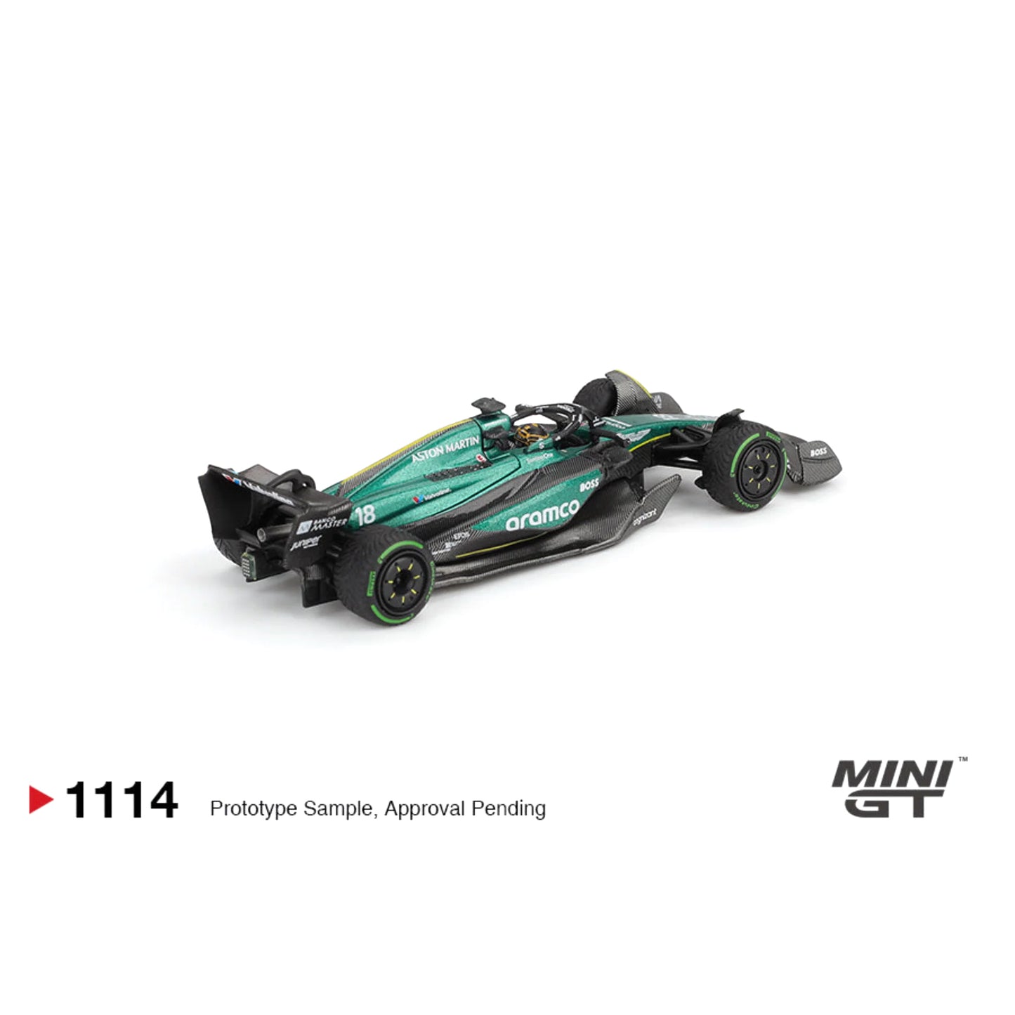 Mini GT 1:64 Aston Martin AMR24 #18 Lance Stroll 2024 F1 2024 Canadian GP