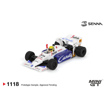 Mini GT 1:64 Toleman TG184 #19 Ayrton Senna 1984 Monaco Grand Prix 2nd Place