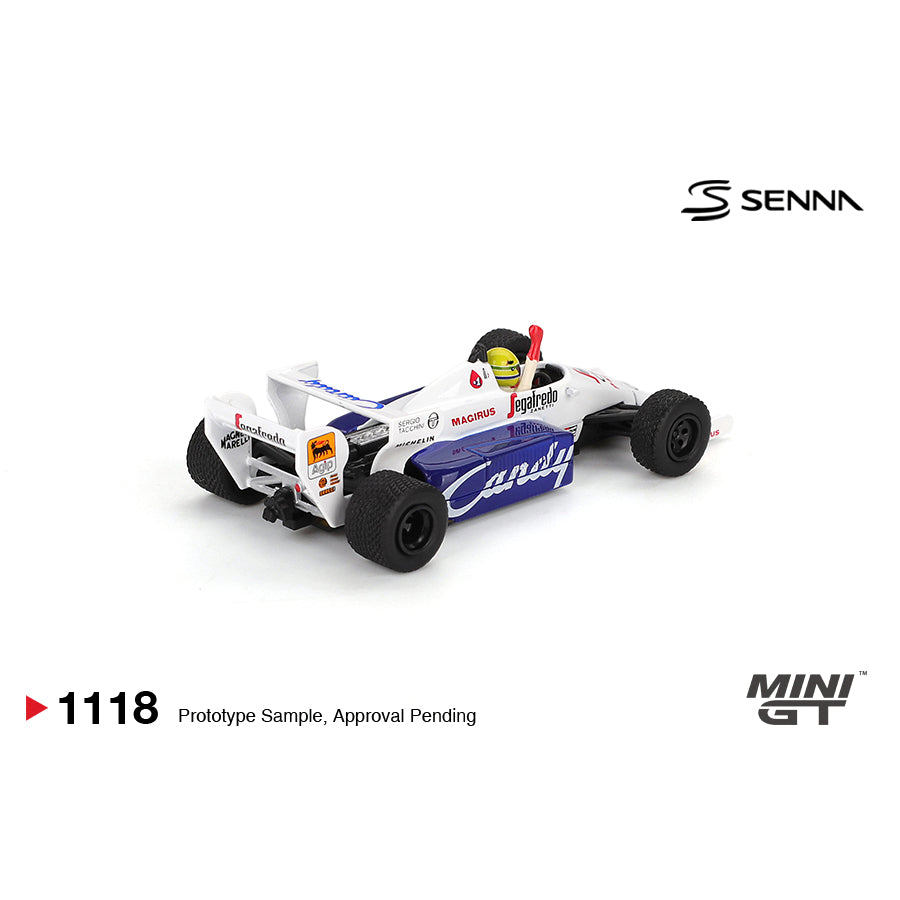 Mini GT 1:64 Toleman TG184 #19 Ayrton Senna 1984 Monaco Grand Prix 2nd Place