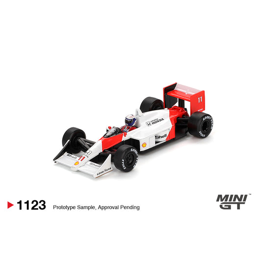 Mini GT 1:64 McLaren MP4/4 #11 Alain Prost 1988 Japanese Grand Prix 2nd Place