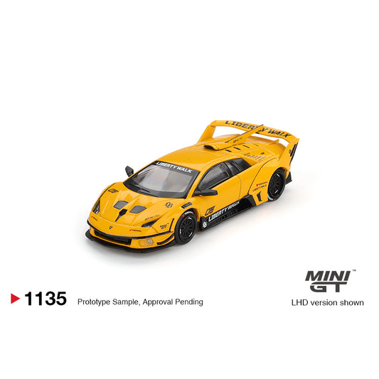Mini GT 1:64 Lamborghini LB-Silhouette Works Murcielago GT Evo Yellow MGT01135-BL