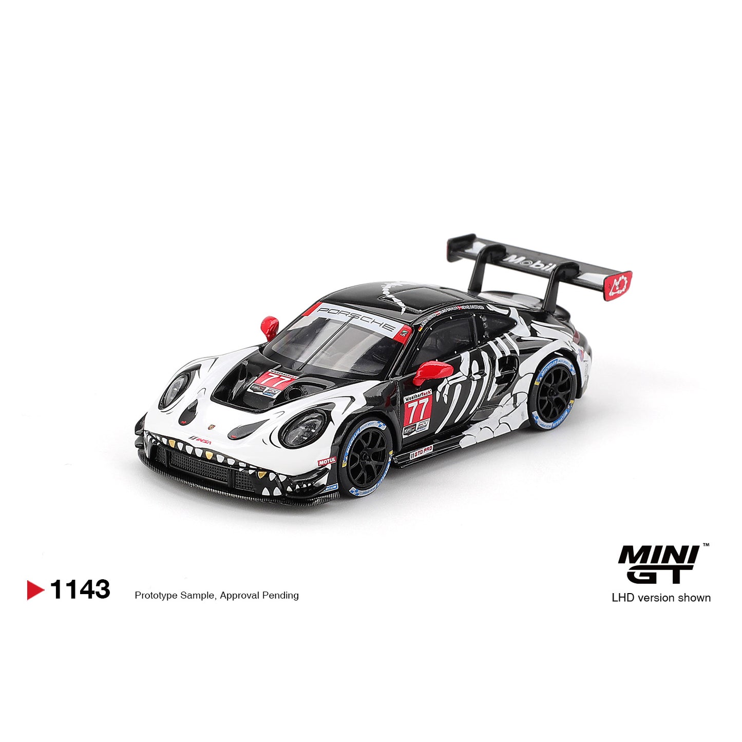 Mini GT 1:64 Porsche 911 GT3 R#77 AO Racing IMSA 2025 Petit Le Mans