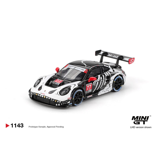 Mini GT 1:64 Porsche 911 GT3 R#77 AO Racing IMSA 2025 Petit Le Mans