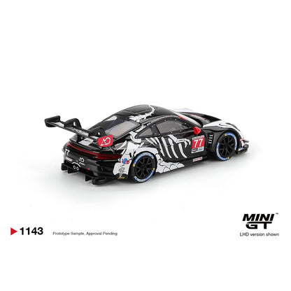 Mini GT 1:64 Porsche 911 GT3 R#77 AO Racing IMSA 2025 Petit Le Mans