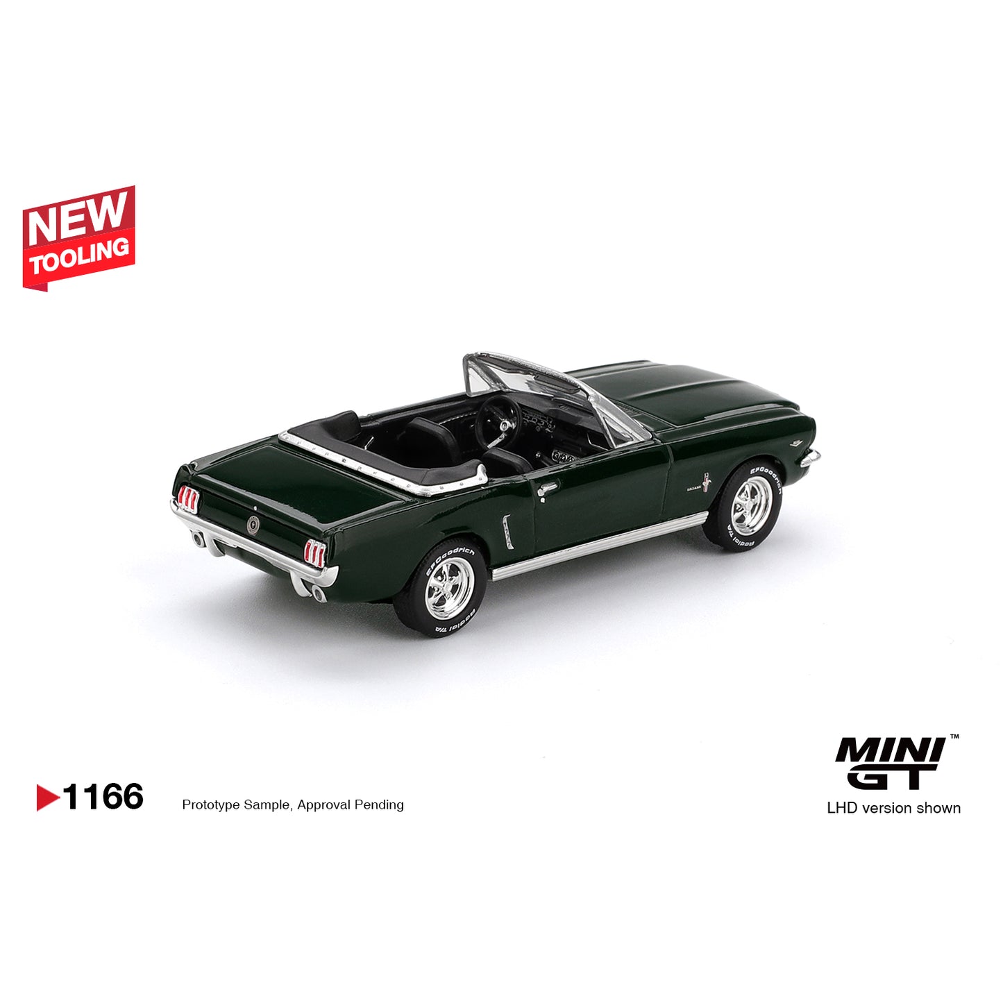 Mini GT 1:64 Ford Mustang Convertible 1964 Highland Green