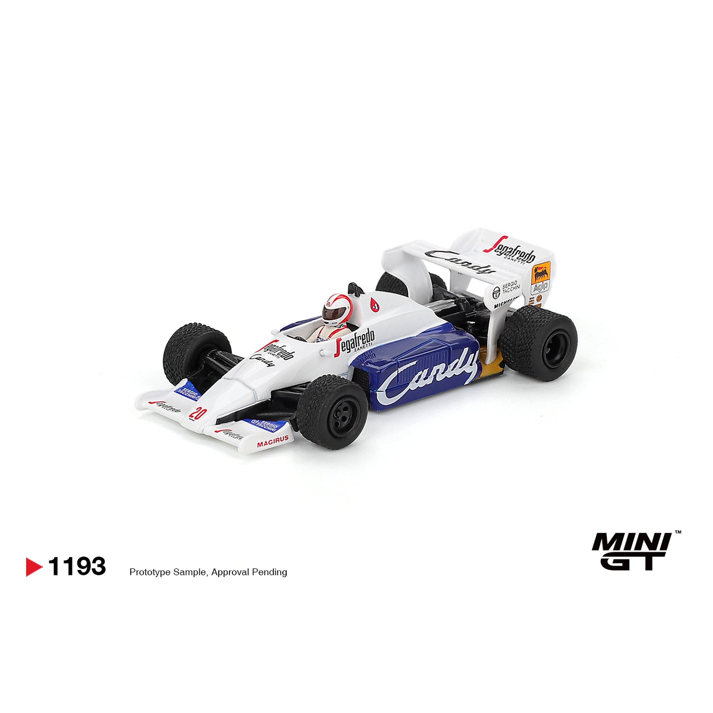 Mini GT 1:64 Toleman TG184 #20 Johnny Cecotto 1984 Monaco Grand Prix