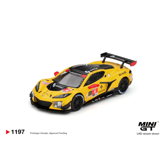 Mini GT 1:64 Chevrolet Corvette Z06 GT3.R #4 Corvette Racing by Pratt Miller Motorsports 2025 IMSA Daytona 24 Hrs