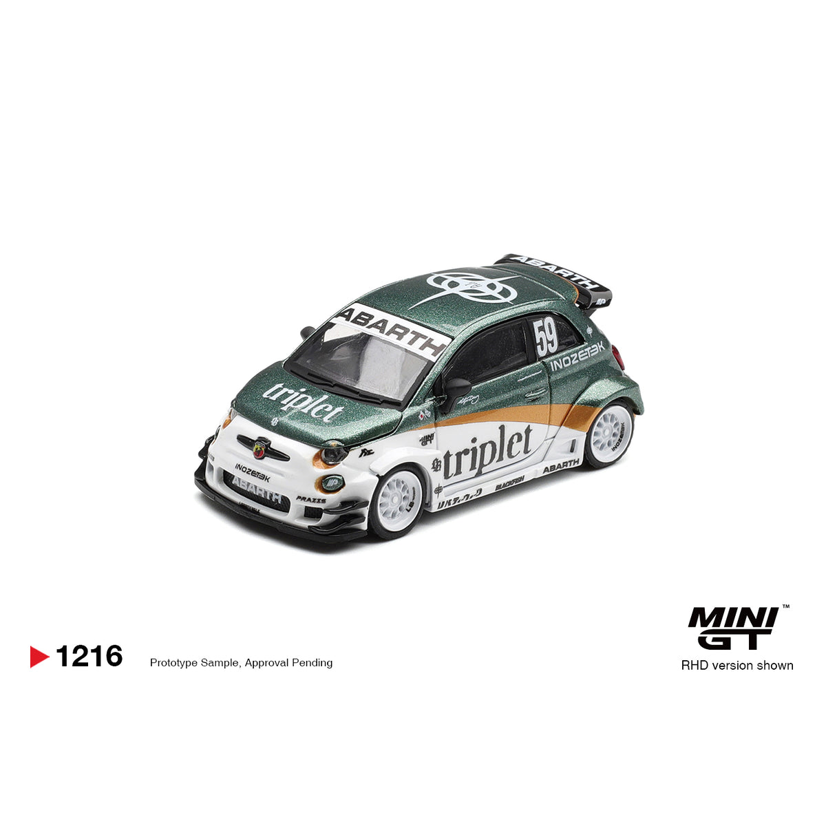 Mini GT 1:64 Abarth 595 LB-WORKS TY Edition