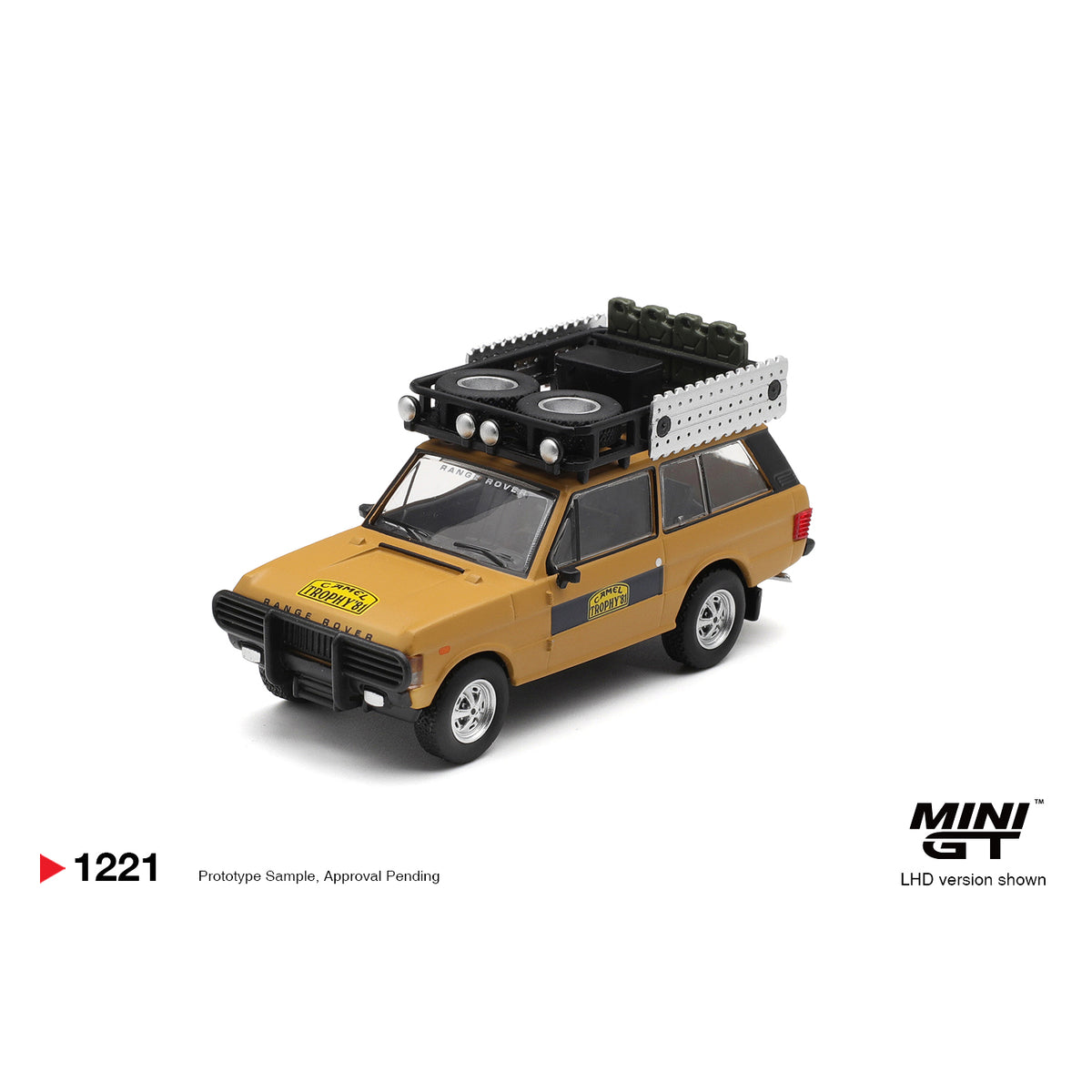 Mini GT 1:64 Range Rover 1981 Camel Trophy Sumatra MGT01221-BL