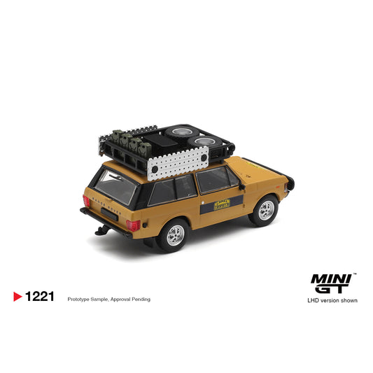 Mini GT 1:64 Range Rover 1981 Camel Trophy Sumatra MGT01221-BL