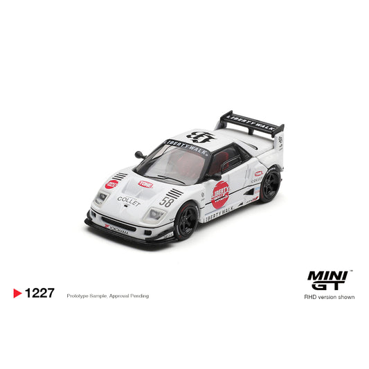 [PRE ORDER] Mini GT 1:64 Mazda AZ-1 Liberty Walk LB40 LB-Hinomaru White MGT01227-BL