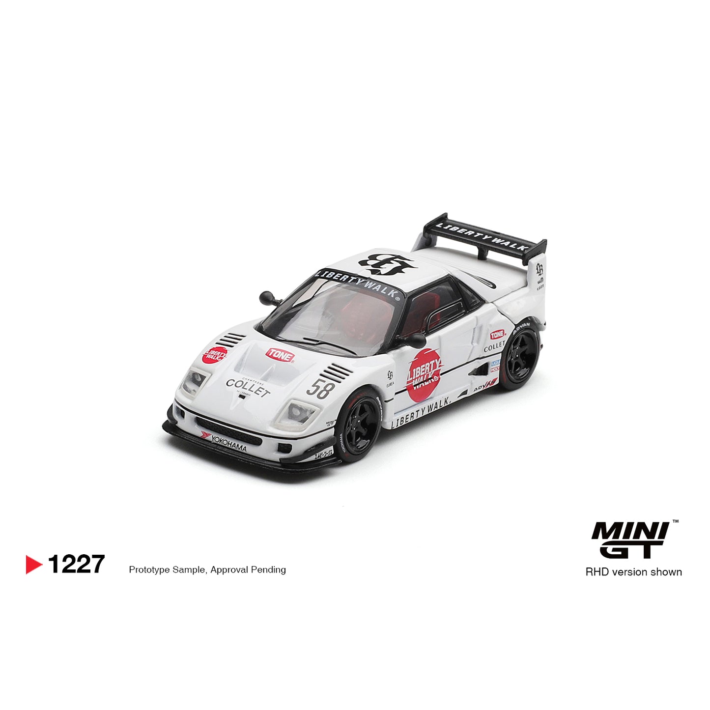 Mini GT 1:64 Mazda AZ-1 Liberty Walk LB40 LB-Hinomaru White