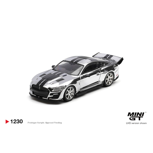 [PRE ORDER] Mini GT 1:64 Shelby GT500 Dragon Snake Concept Chrome Silver MGT01230-BL