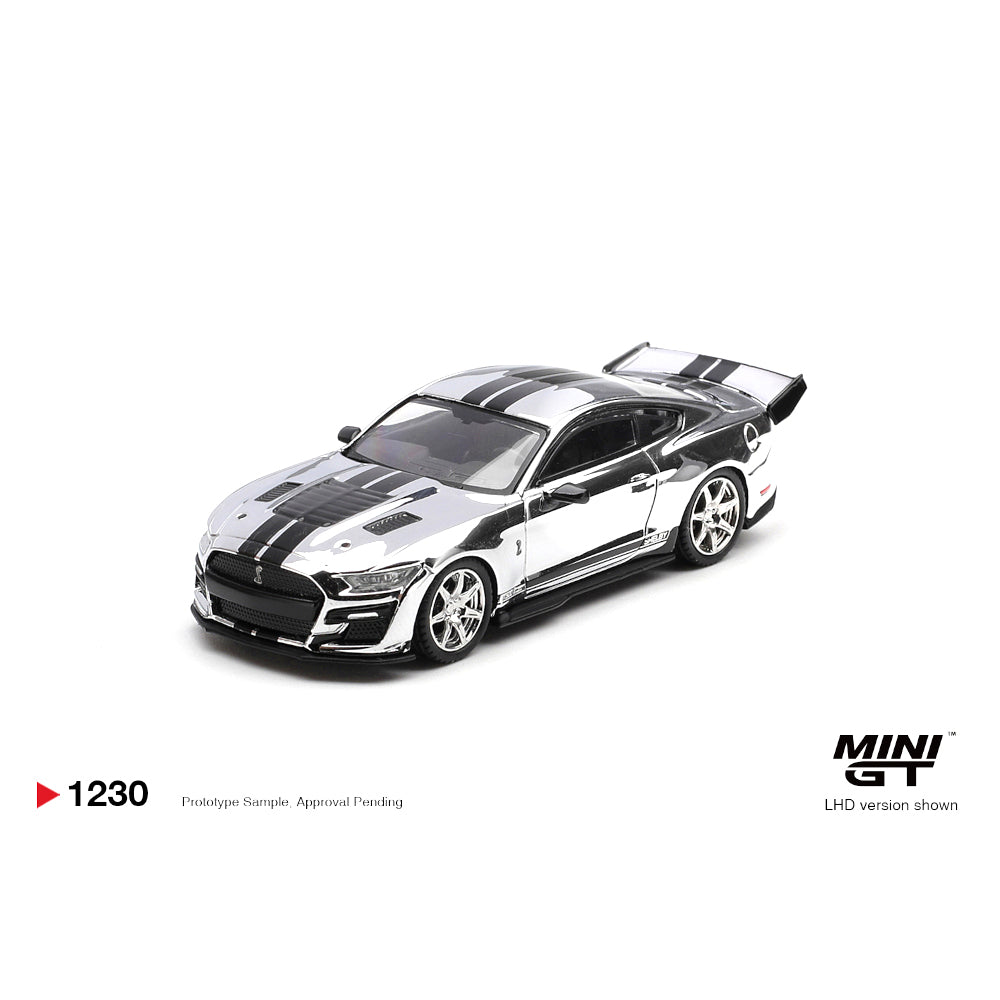 [PRE ORDER] Mini GT 1:64 Shelby GT500 Dragon Snake Concept Chrome Silver MGT01230-BL