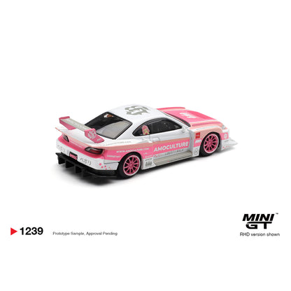 Mini GT 1:64 Nissan Silvia S15 LB-Super Silhouette AMOCULTURE MGT01239-BL
