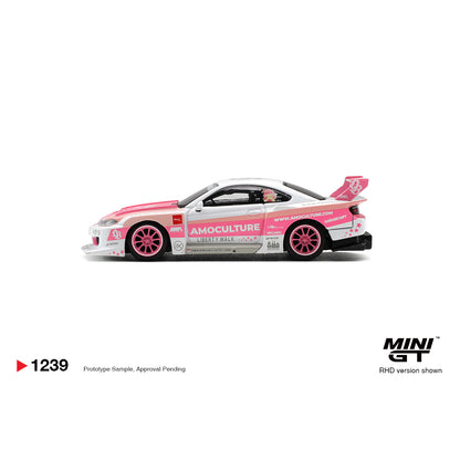 Mini GT 1:64 Nissan Silvia S15 LB-Super Silhouette AMOCULTURE MGT01239-BL