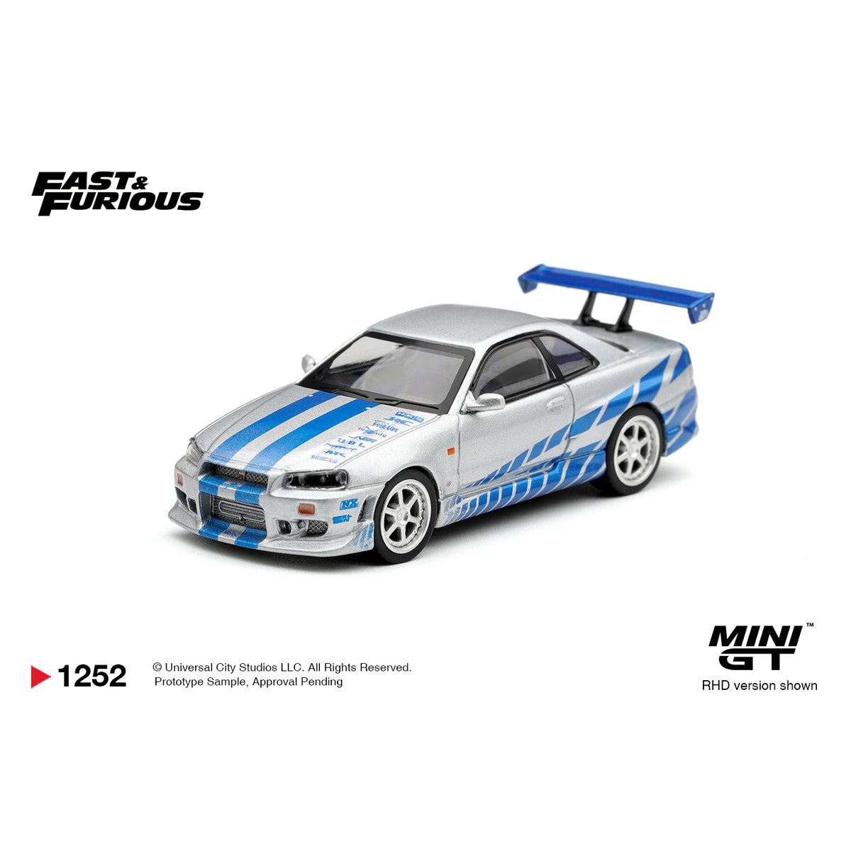 [PRE ORDER] Mini GT 1:64 Fast & Furious Nissan Skyline GT-R C-West "2 Fast 2 Furious" Brian O'Conner