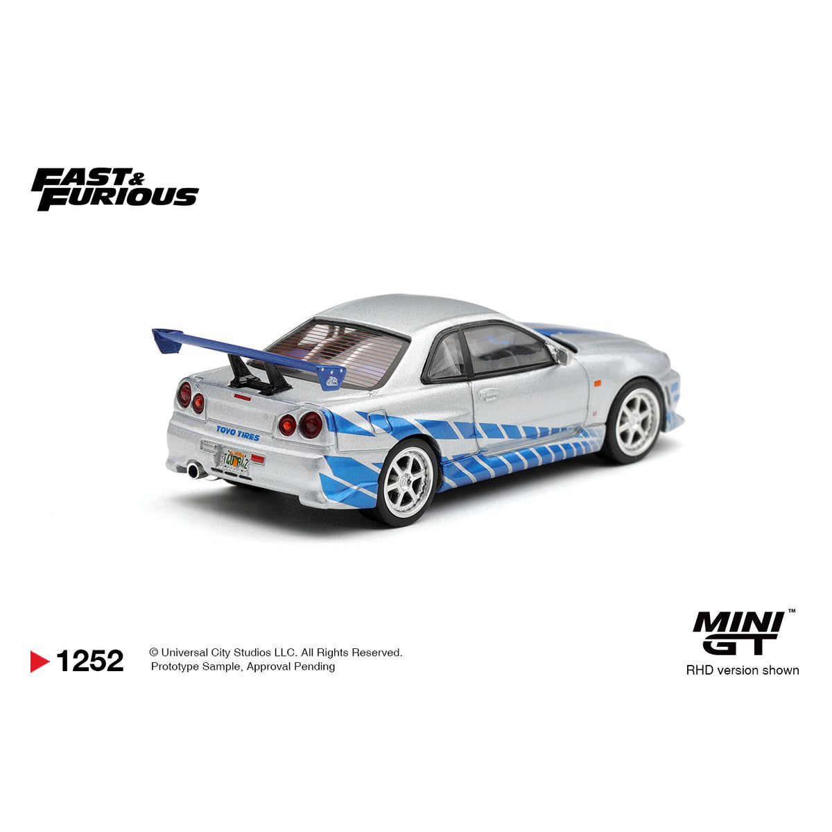 [PRE ORDER] Mini GT 1:64 Fast & Furious Nissan Skyline GT-R C-West "2 Fast 2 Furious" Brian O'Conner