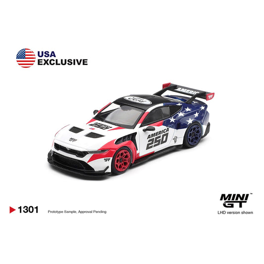 [PRE ORDER] Mini GT 1:64 Ford Mustang GTD America 250 USA Exclusive MGT01301-BL