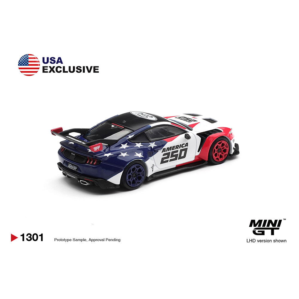 [PRE ORDER] Mini GT 1:64 Ford Mustang GTD America 250 USA Exclusive MGT01301-BL
