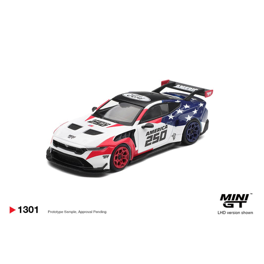 Mini GT 1:64 Ford Mustang GTD America 250 USA Exclusive MGT01301-BL