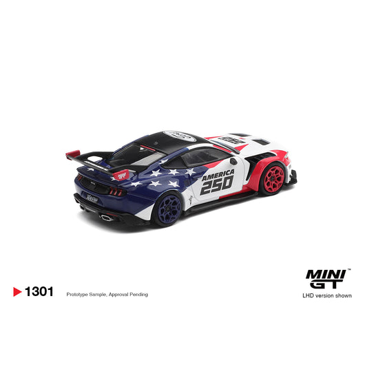 Mini GT 1:64 Ford Mustang GTD America 250 USA Exclusive MGT01301-BL