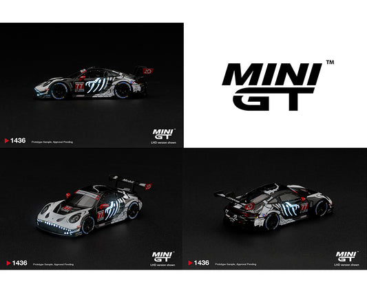Mini GT Porsche 911 GT3 R #77 AO Racing Skeleton Rexy