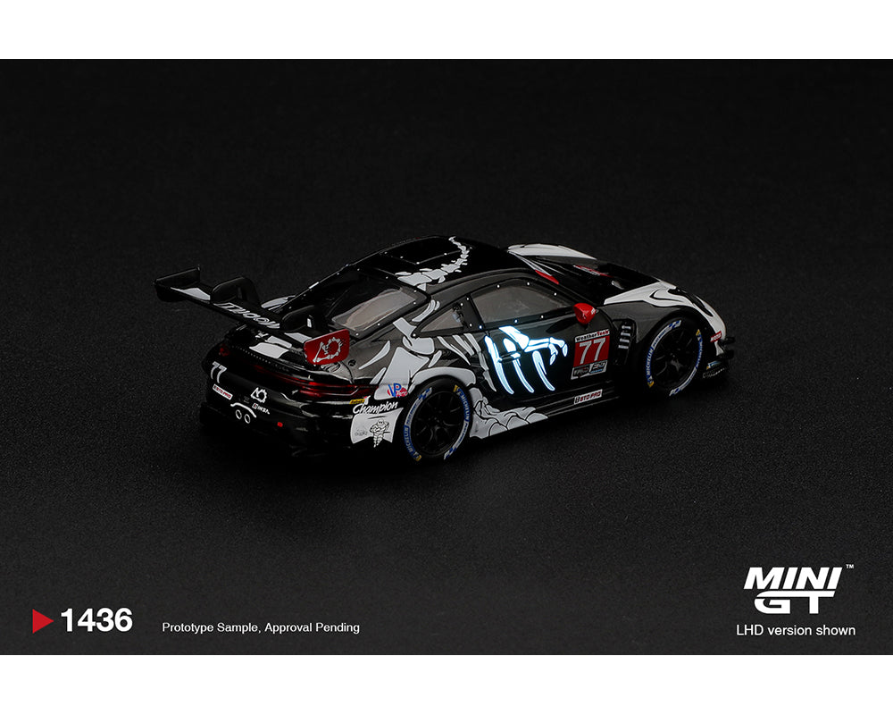 Mini GT Porsche 911 GT3 R #77 AO Racing Skeleton Rexy
