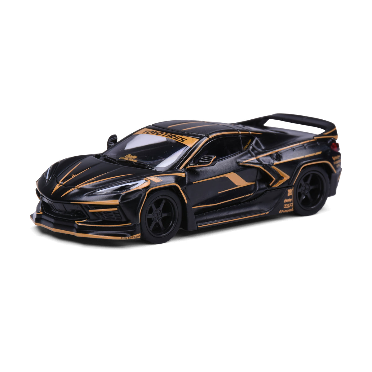Model Model 1:64 Pandem C8 Coupe Black and Gold Canadian DieCast Expo 2026