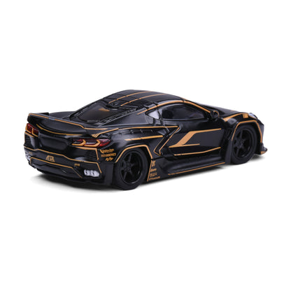 Model Model 1:64 Pandem C8 Coupe Black and Gold Canadian DieCast Expo 2026