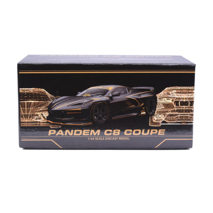 Model Model 1:64 Pandem C8 Coupe Black and Gold Canadian DieCast Expo 2026