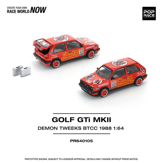 Pop Race 1:64 Golf GTI MKII Team Demon Tweeks PR640105