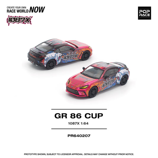 Pop Race 1:64 1087X Toyota GR86 Cup PR640207