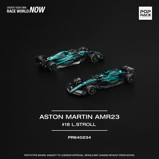 Pop Race 1:64 Aston Martin AMR23 F1 #18 L. Stroll