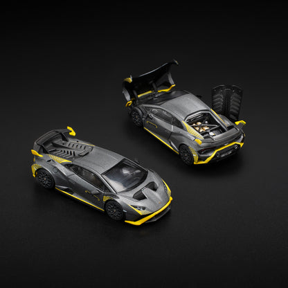 Pop Race 1:64 Lamborghini Huracan STO Matte Grey