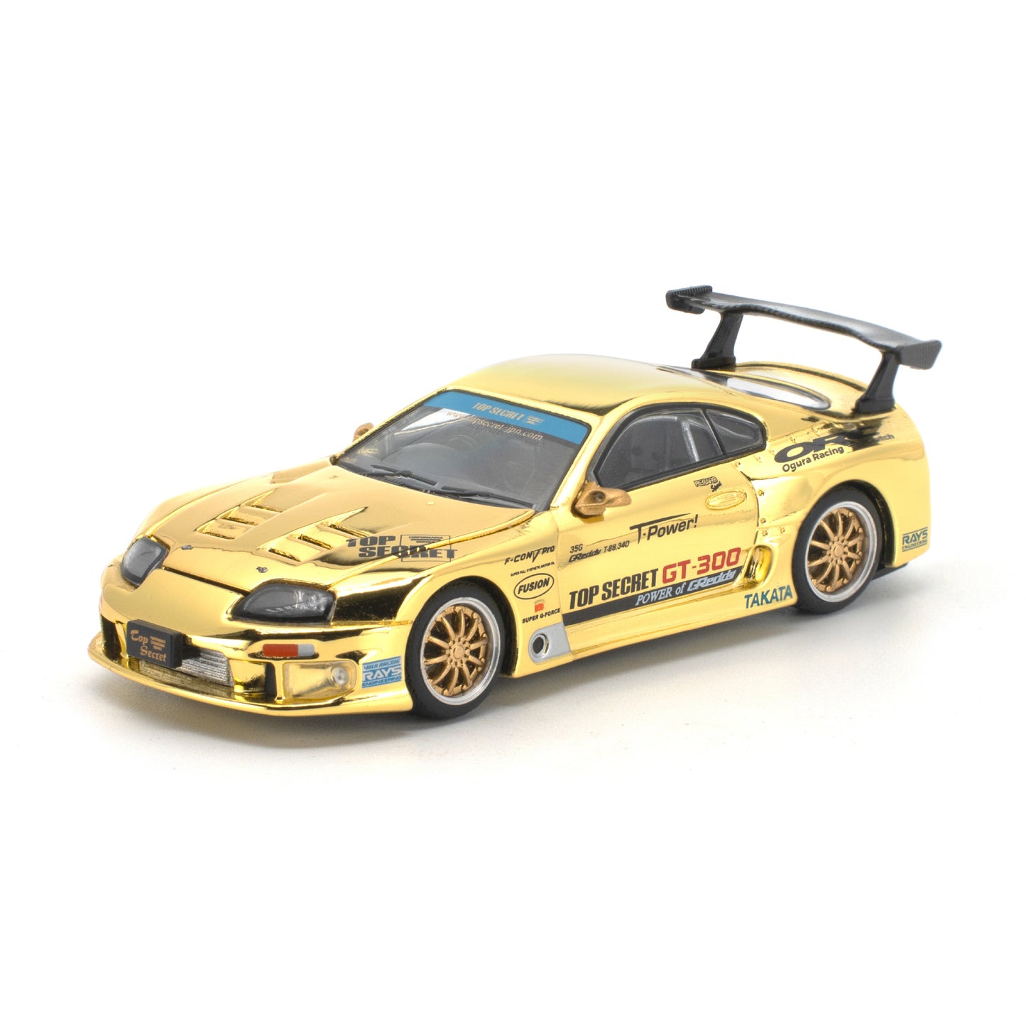 [PRE ORDER] Pop Race 1:64 Top Secret GT300 Supra Gold Chrome