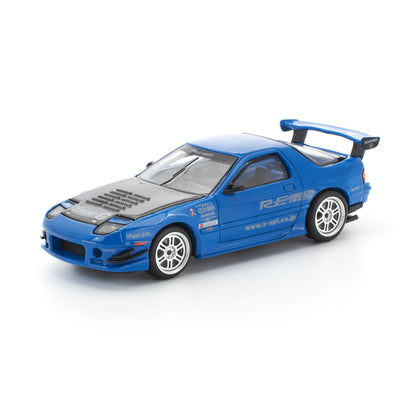 Pop Race 1:64 Mazda RX7 FC3S Re-Amemiya Blue PR640290