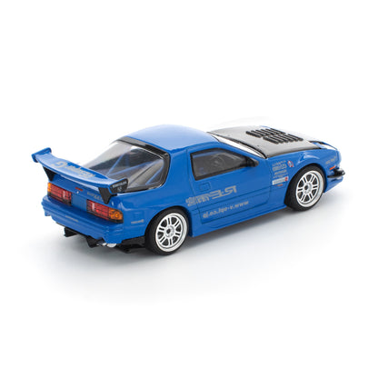 Pop Race 1:64 Mazda RX7 FC3S Re-Amemiya Blue PR640290