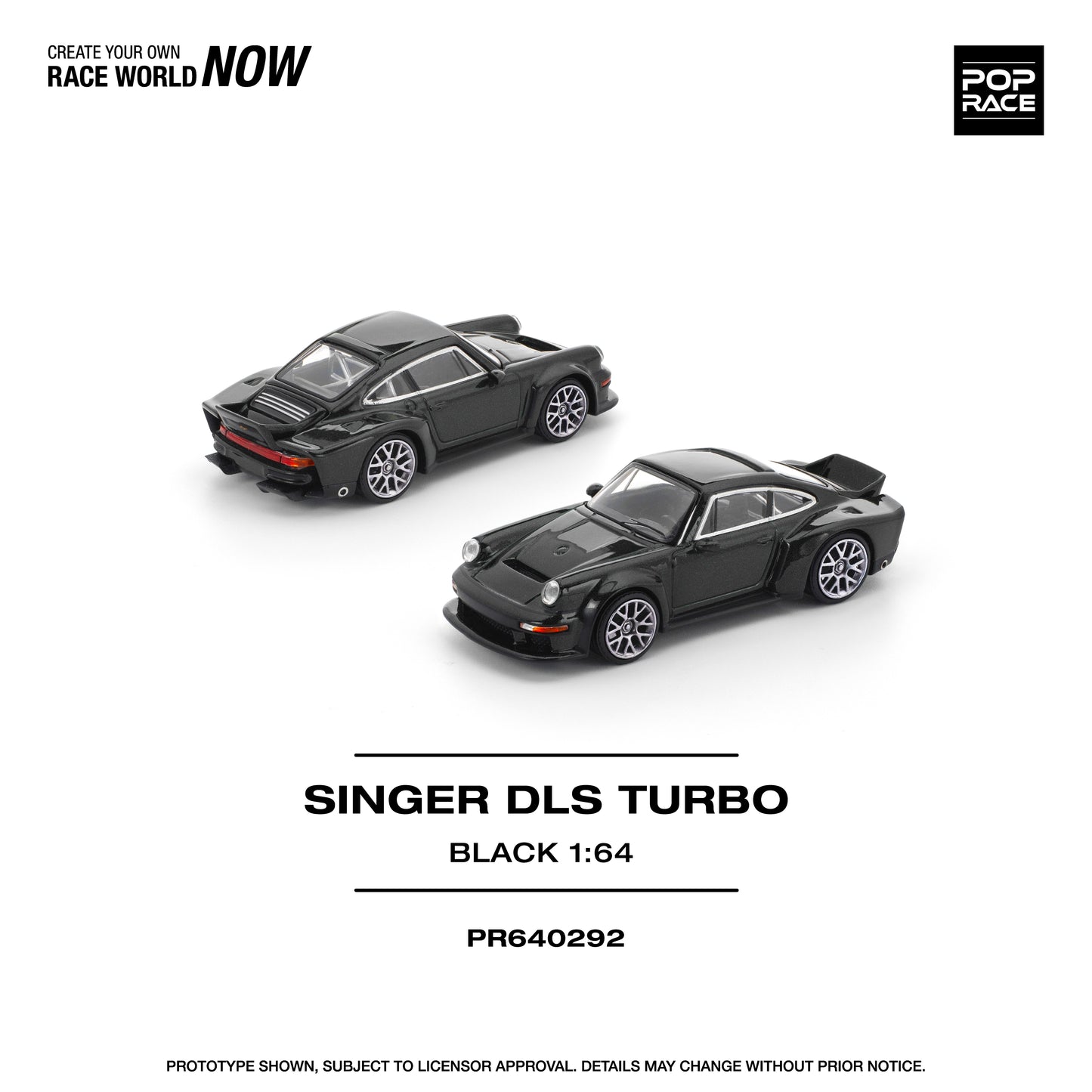 Pop Race 1:64 Singer DLS Turbo Road Black