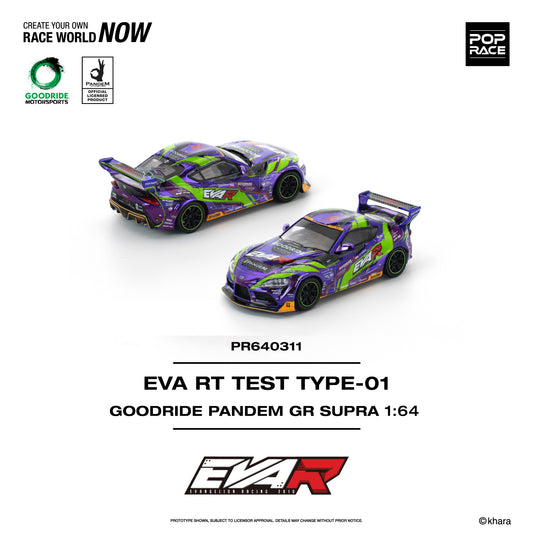 Pop Race 1:64 Pandem GR Supra Eva RT Test Type-01 Goodride