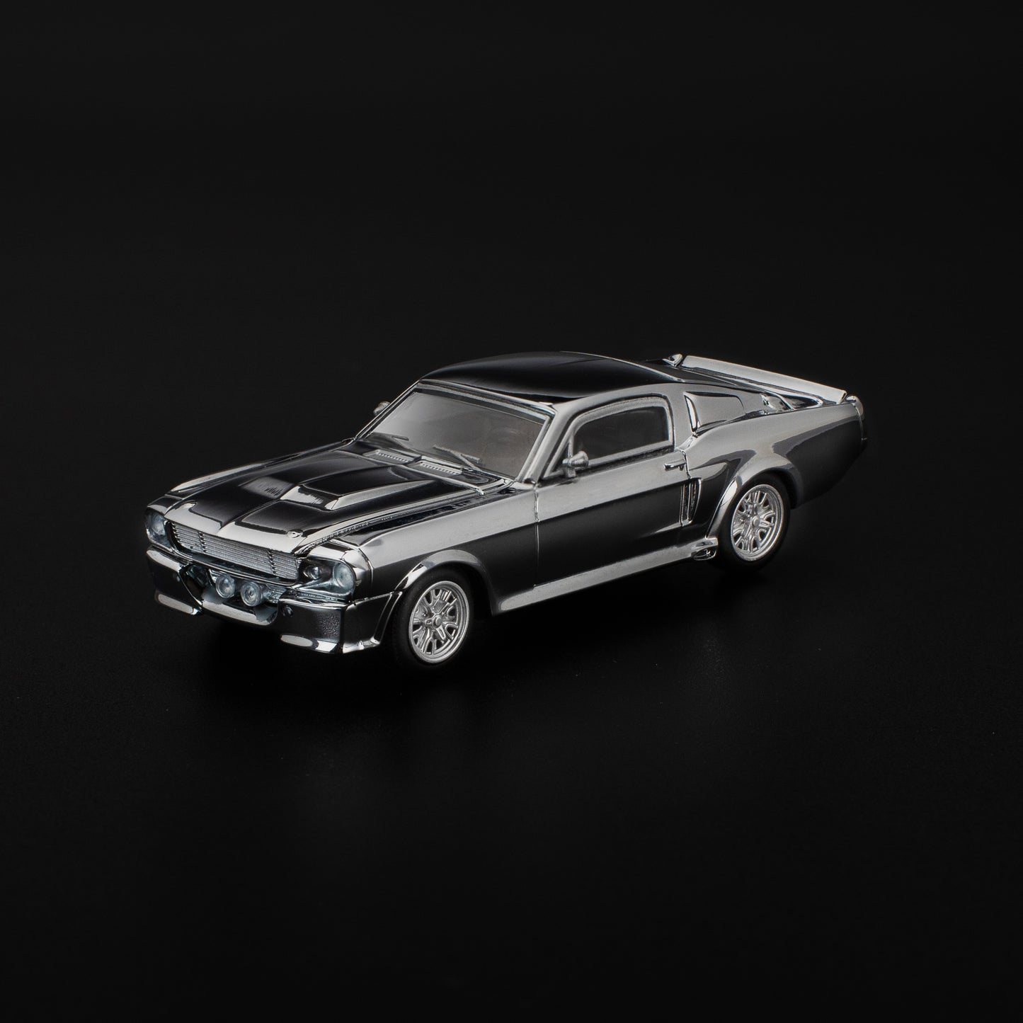 Pop Race 1:64 Shelby Mustang GT500 Silver Chrome