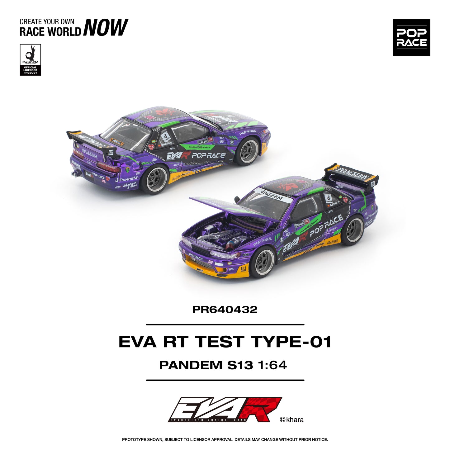 Pop Race 1:64 Pandem S13 Eva RT Test Type-01