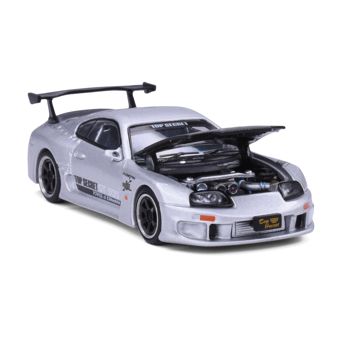 Pop Race 1:64 Top Secret GT300 Toyota Supra Silver