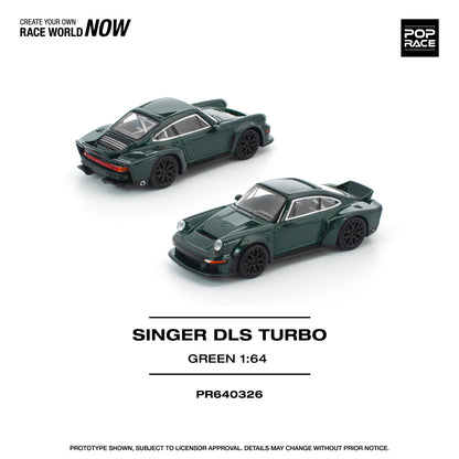 Pop Race 1:64 Singer DLS Turbo Road Green