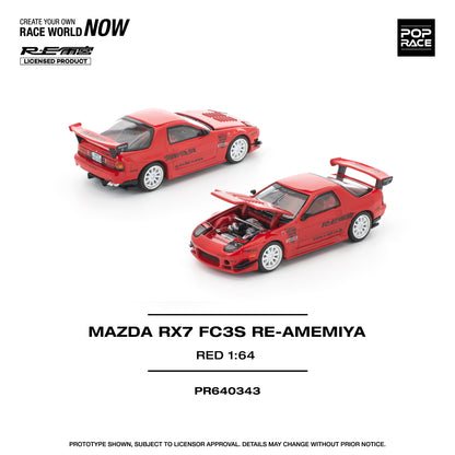 Pop Race 1:64 Mazda RX-7 FC3S Re-Amemiya Red