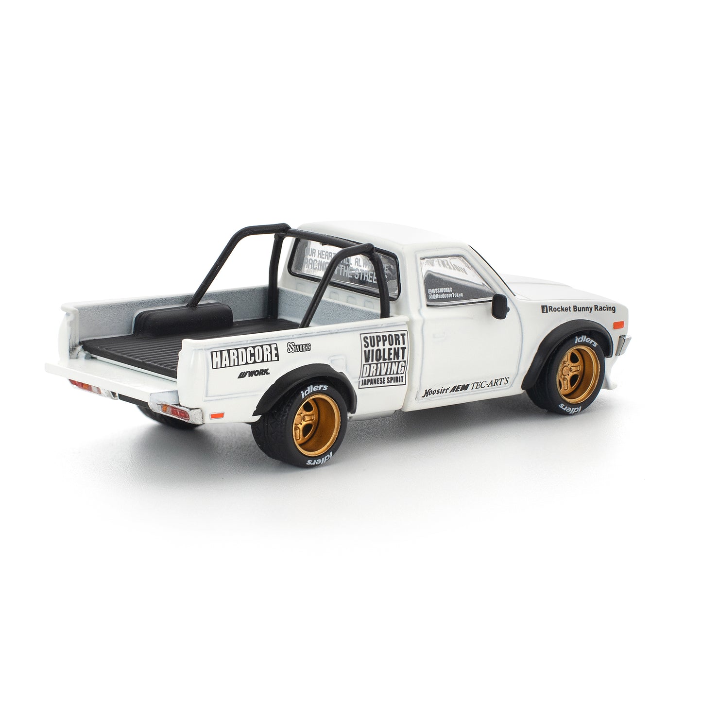 Pop Race 1:64 Pandem Datsun 620 White