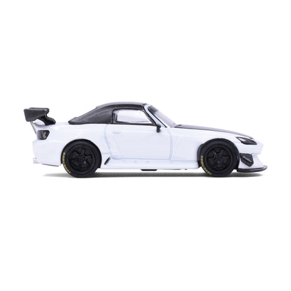 Pop Race 1:64 Pandem Honda S2000 Softtop White Tooling Variant
