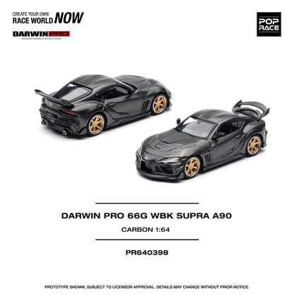 Pop Race 1:64 Darwin Pro 66G WBK Supra A90 Carbon Edition